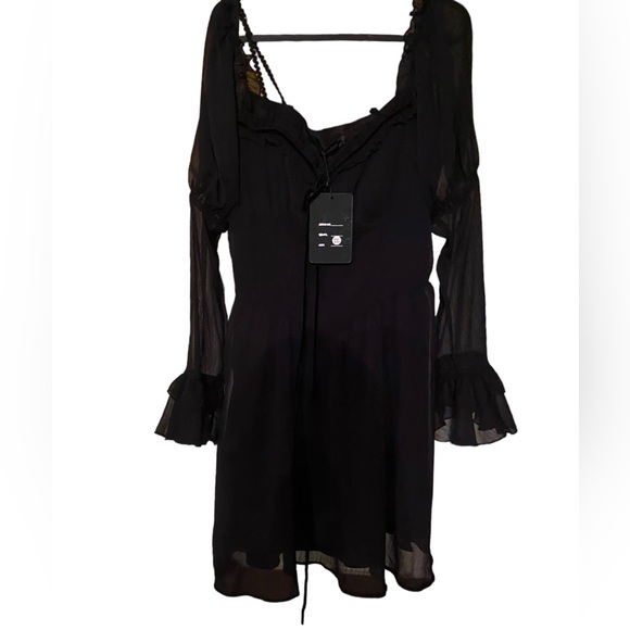 NWT Dolls kill dark in Love lace up mini dress RUNS SMALL - Picture 8 of 9